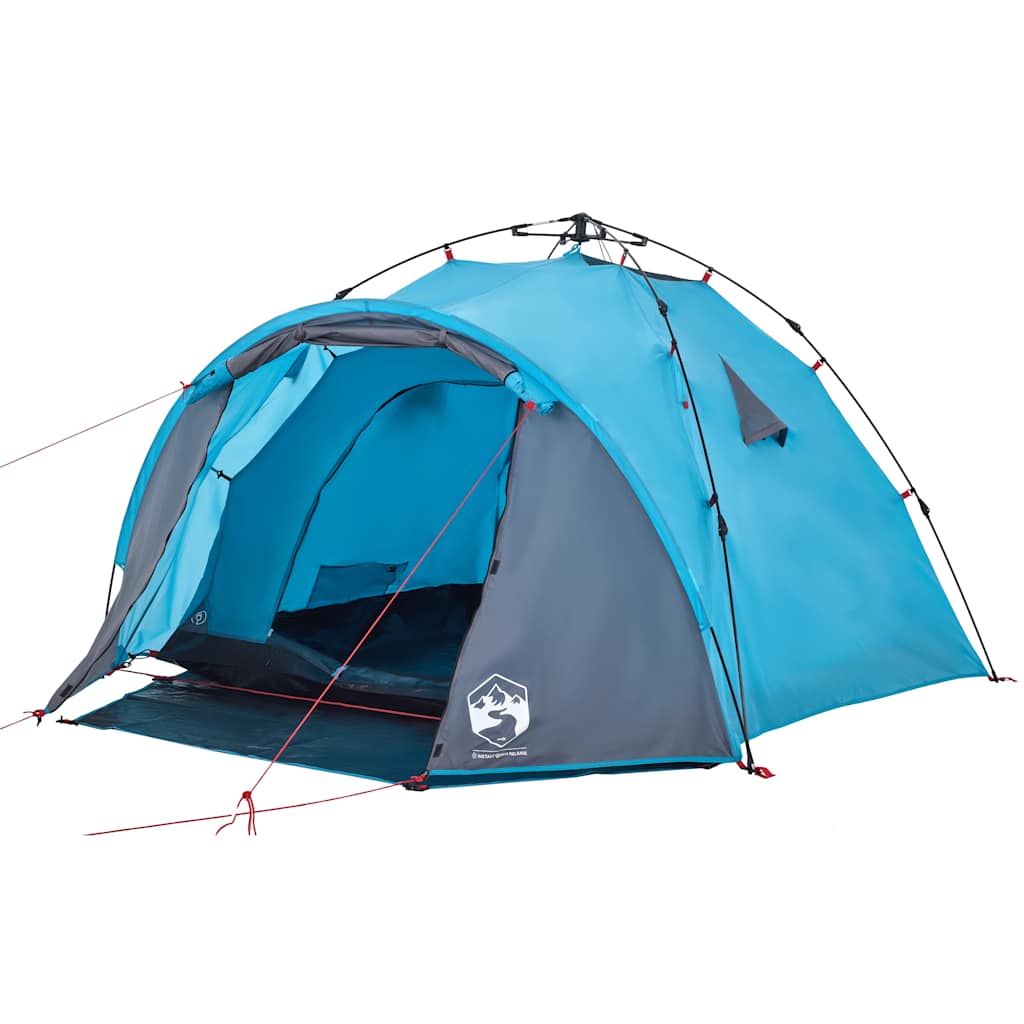 Kuppel-Campingzelt 3 Personen Grün Quick Release