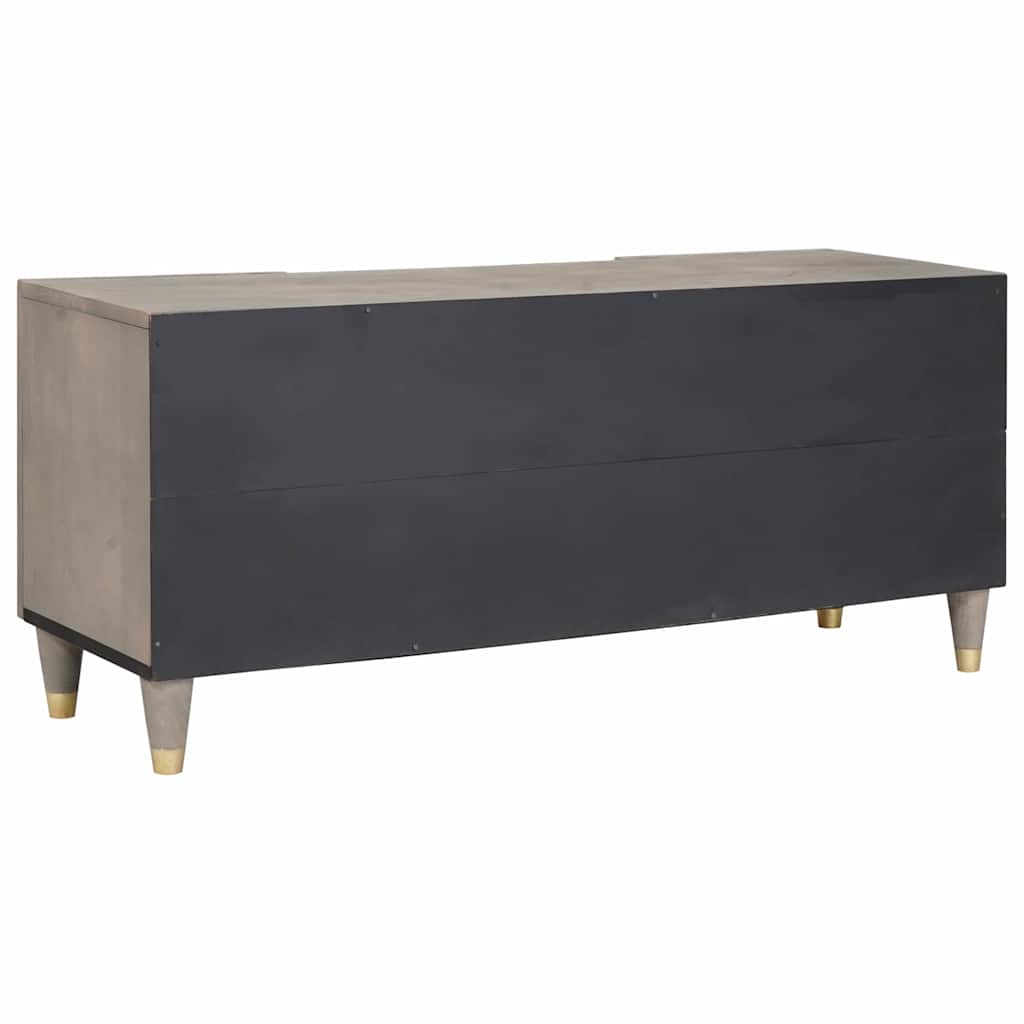 TV-Schränk mit Tür Honigbraun 105 x 33 x 46 cm Massivholz Mango