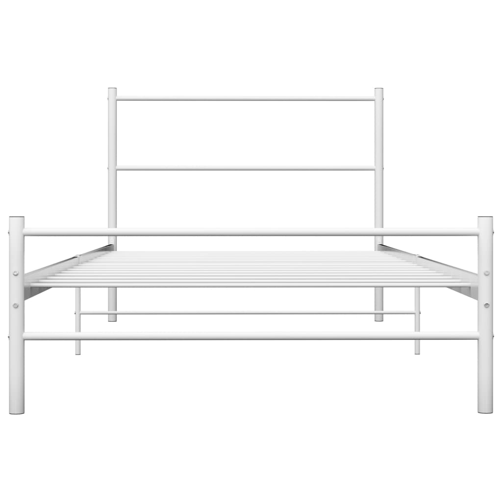 Bettgestell Grau Metall 180×200 cm