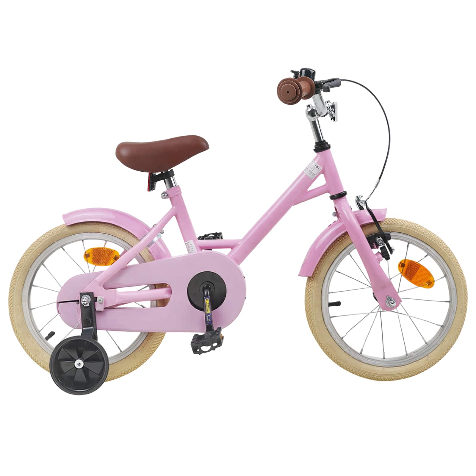 Kinderfahrrad 12 Zoll für 2-4 Jahre alt Hellrosa