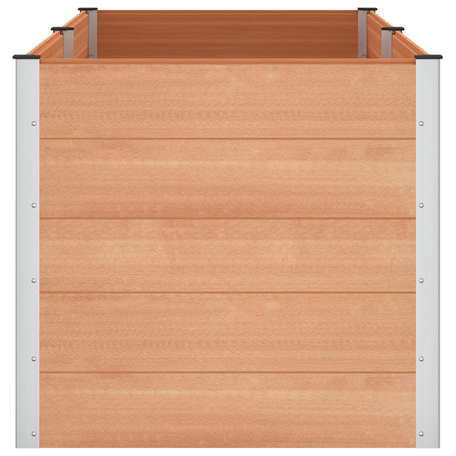 Garten-Hochbeet 200x50x54 cm WPC Grau