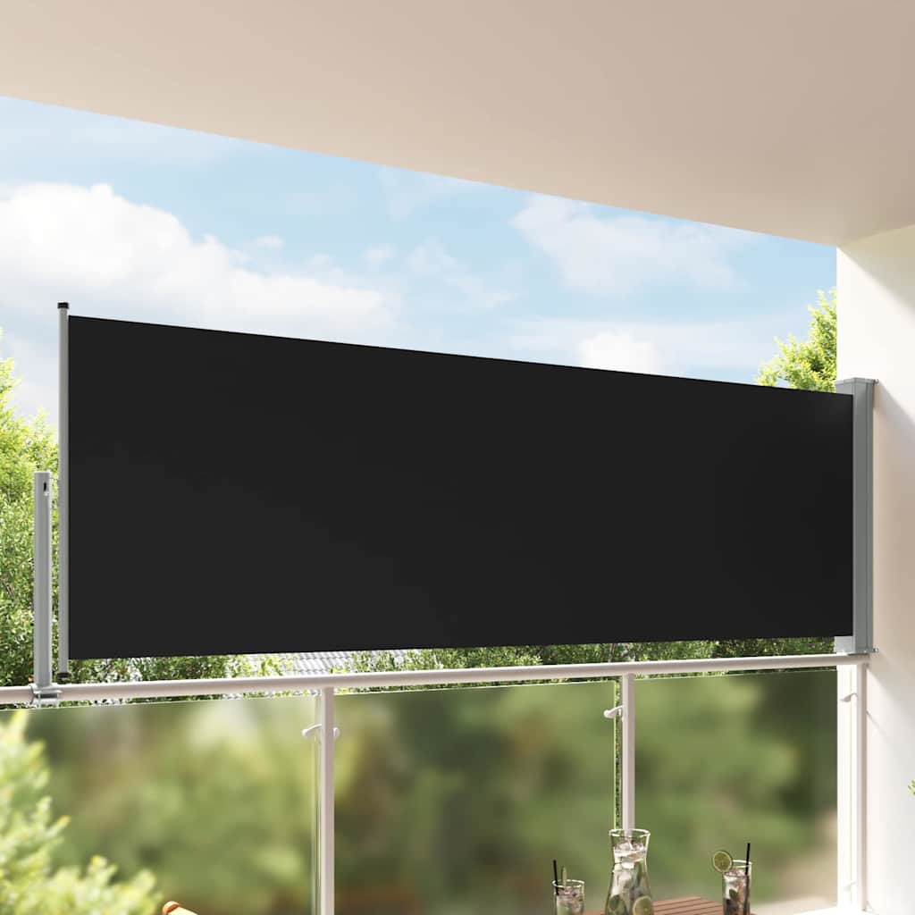 Seitenmarkise 60 x 300 cm 100% Polyester Eisen Stahl