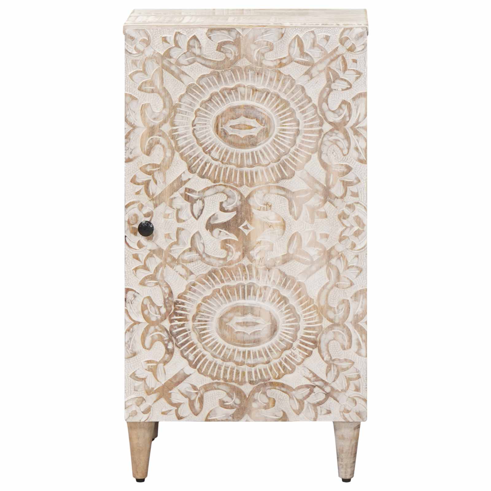 Sideboard mit Speicher Braun 40 x 33,5 x 75 cm Massivholz Mango