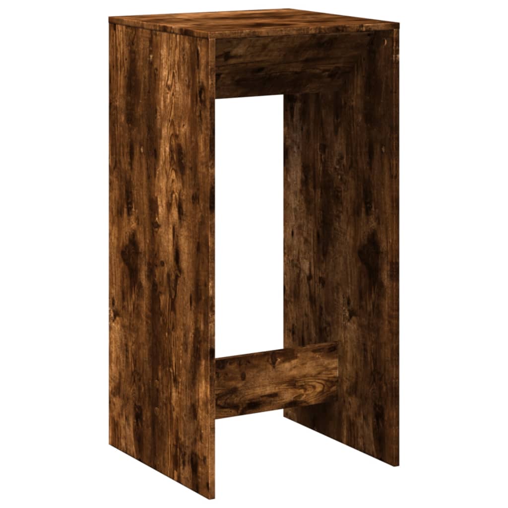 Bartisch Schwarz Eichen-Optik 102 x 50 x 103,5 cm Holzwerkstoff