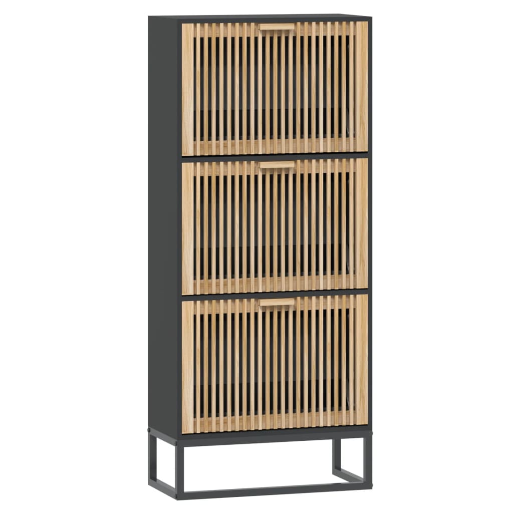 Schuhschrank Weiß 52x25x120 cm Holzwerkstoff