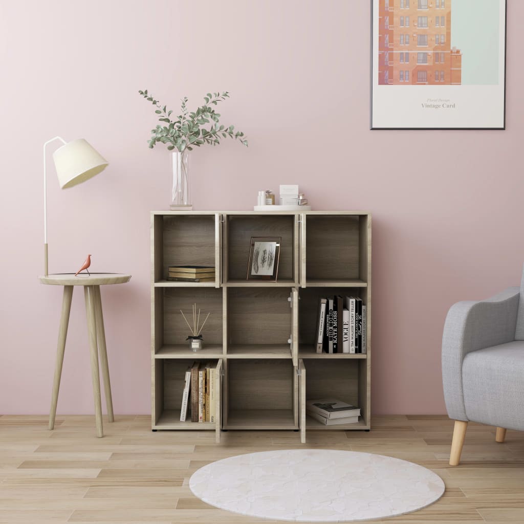 Bücherregal Weiß 90x30x90 cm Holzwerkstoff