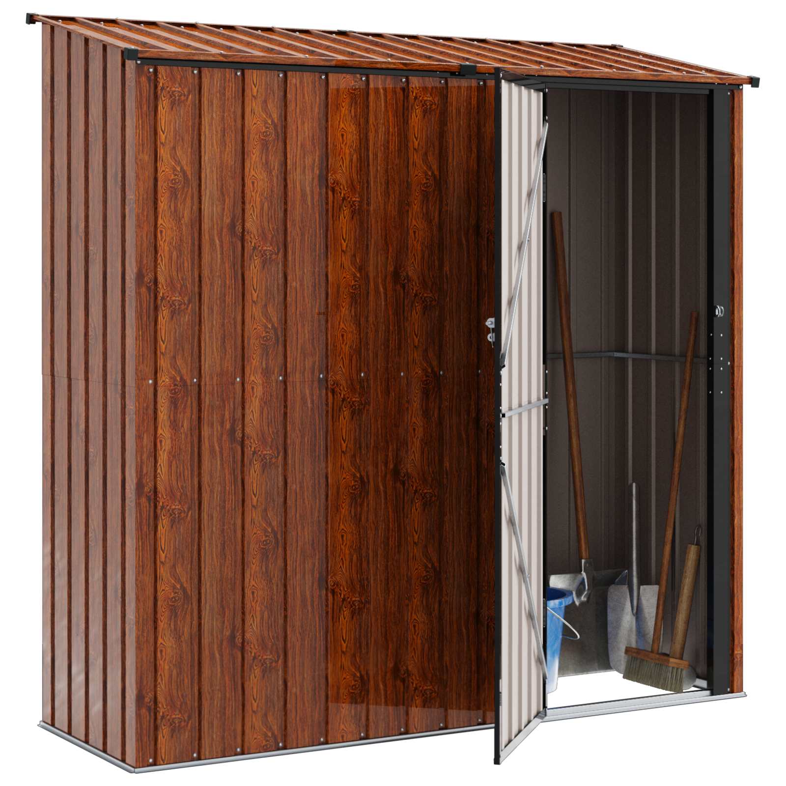 Gartenhütten Anthrazit 103 x 74 x 200 cm Metall