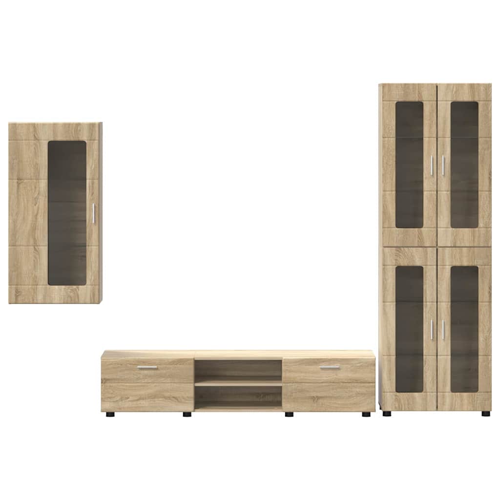 Highboard mit Regal FLORIN Weiß 60 x 35 x 182 cm Holzwerkstoff