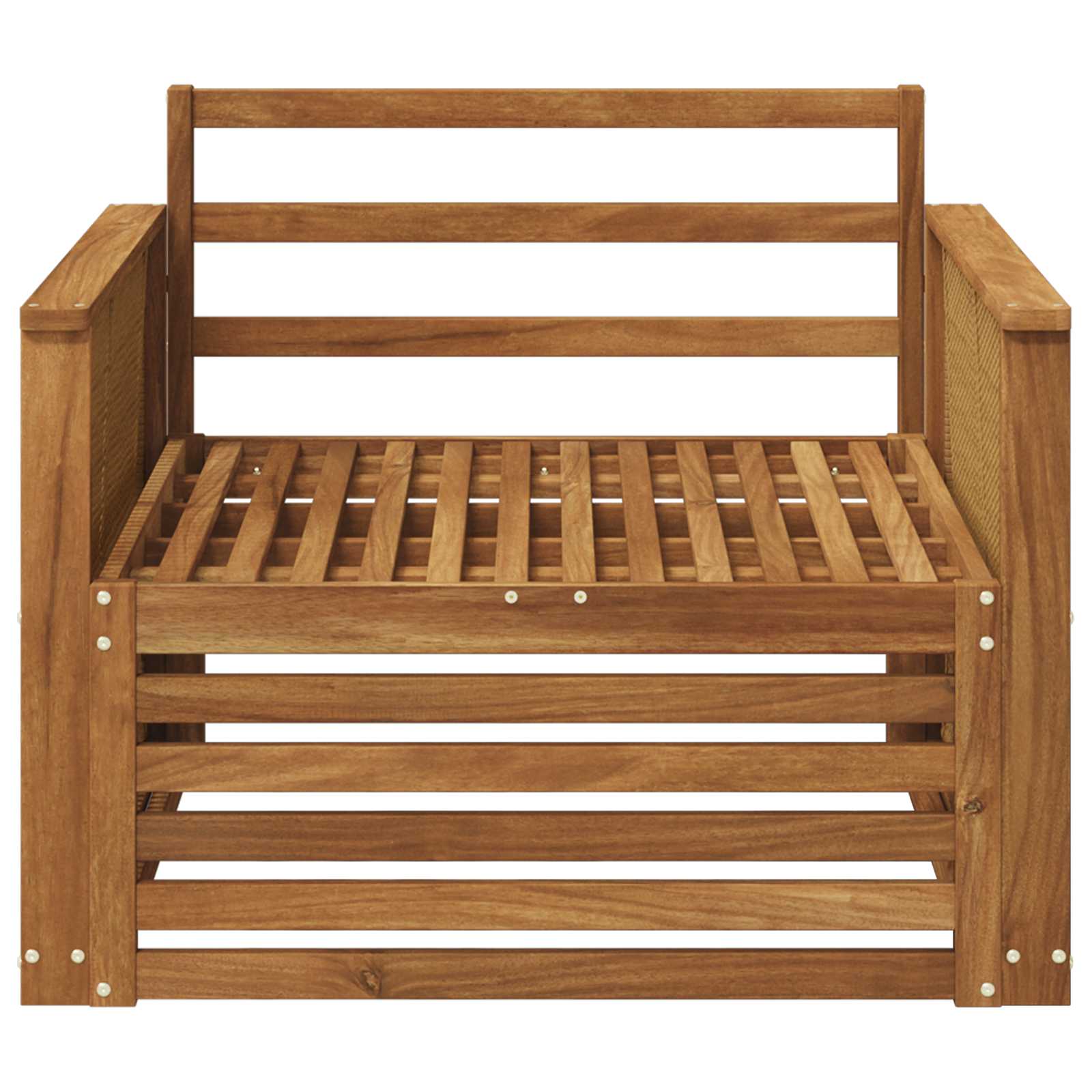 2 Stück Outdoor-Sofa Natur