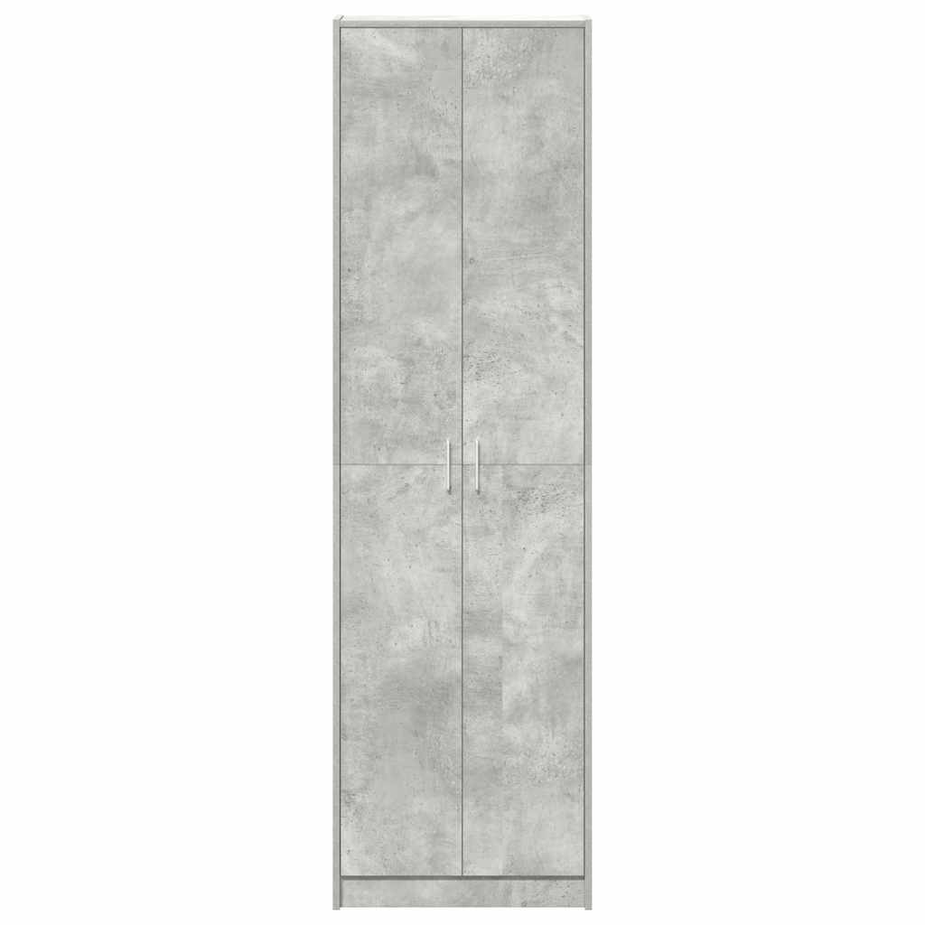 Kleiderschrank mit Regal Schwarz Eichen-Optik 55 x 25 x 189 cm