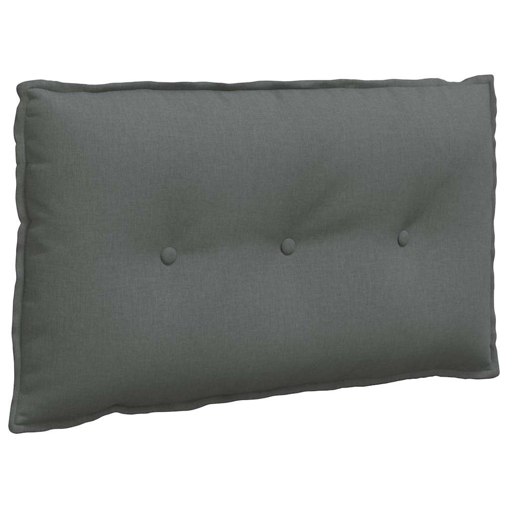 Rückenkissen Hellgrau 50 x 19 x 45 cm Stoff