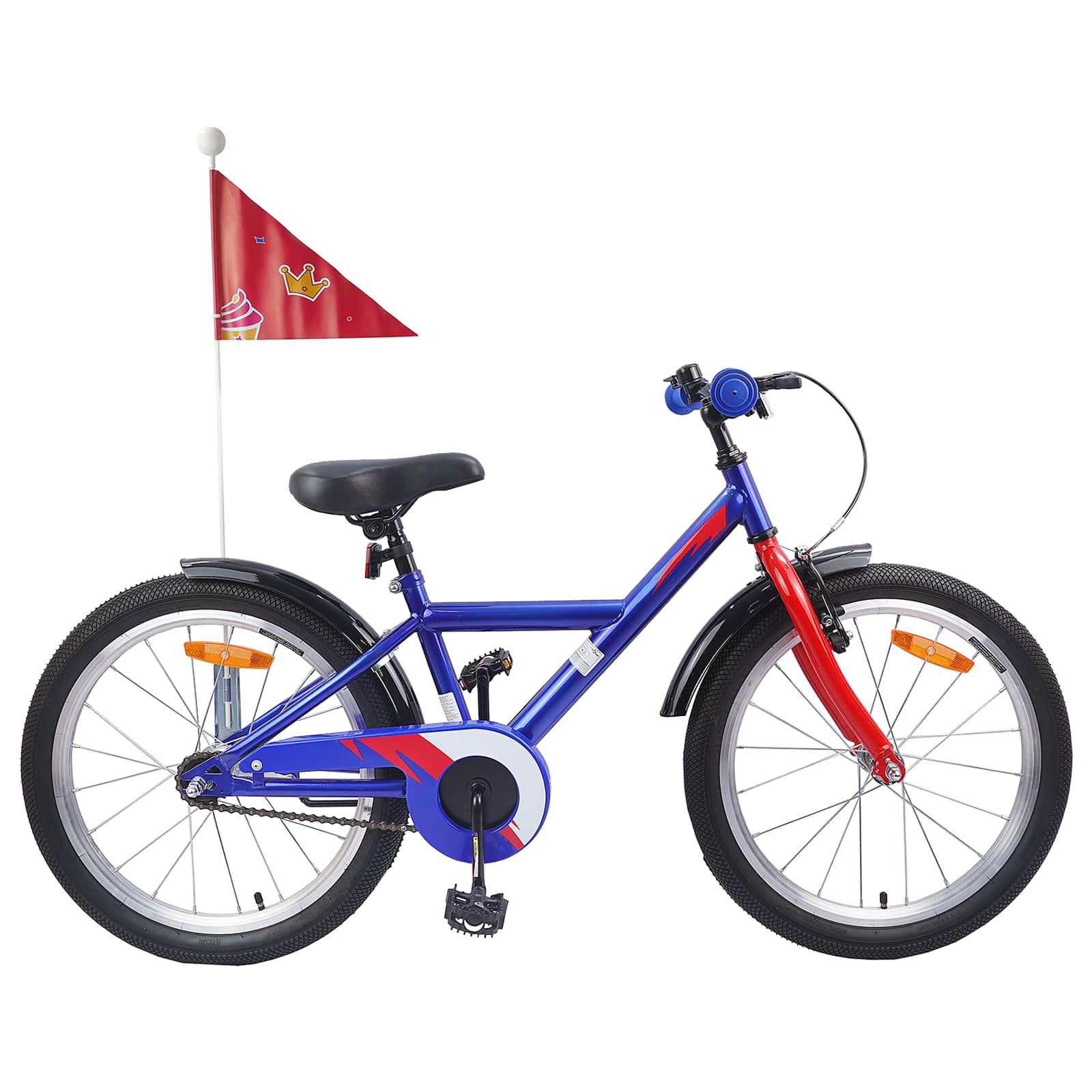 Kinderfahrrad 12 Zoll für 2-4 Jahre alt Schwarz