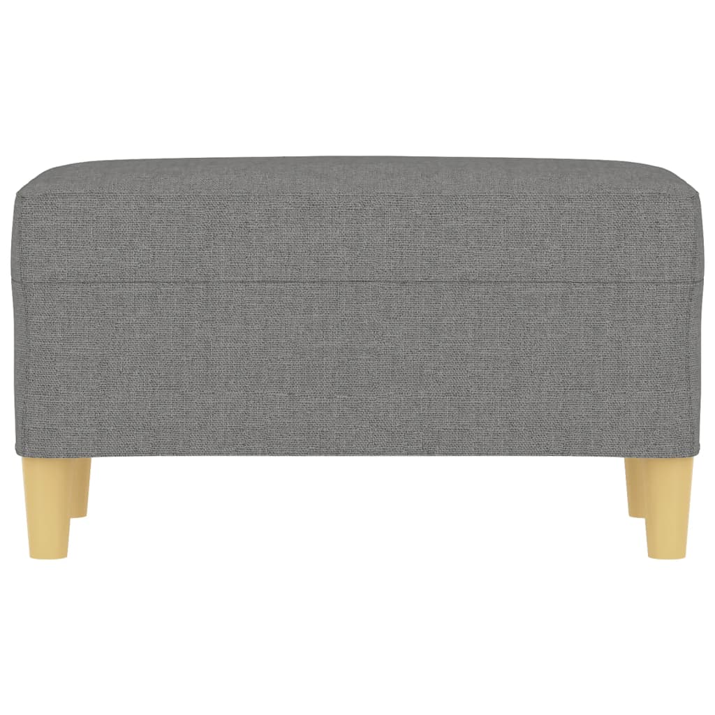 Sitzbank Hellgrau 70x35x41 cm Stoff