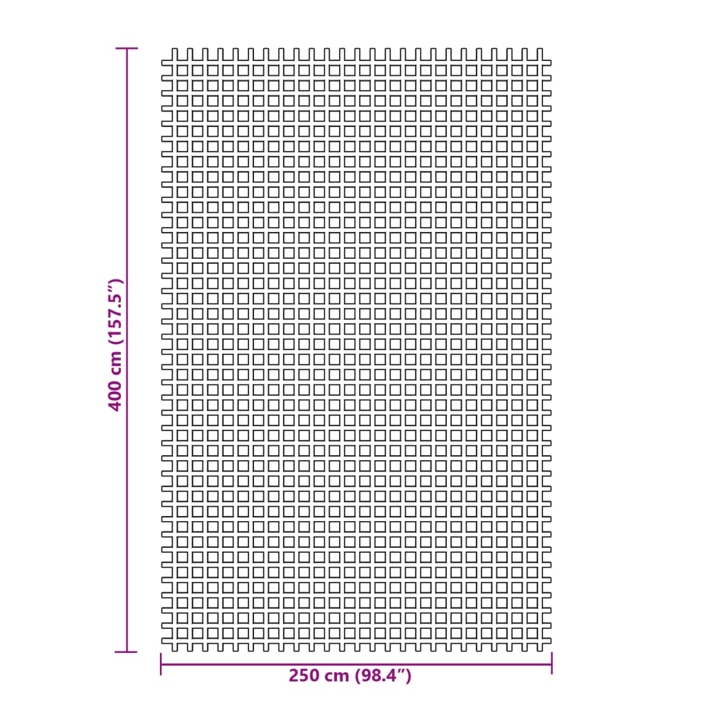 Zeltteppich Anthrazit 4x2 m