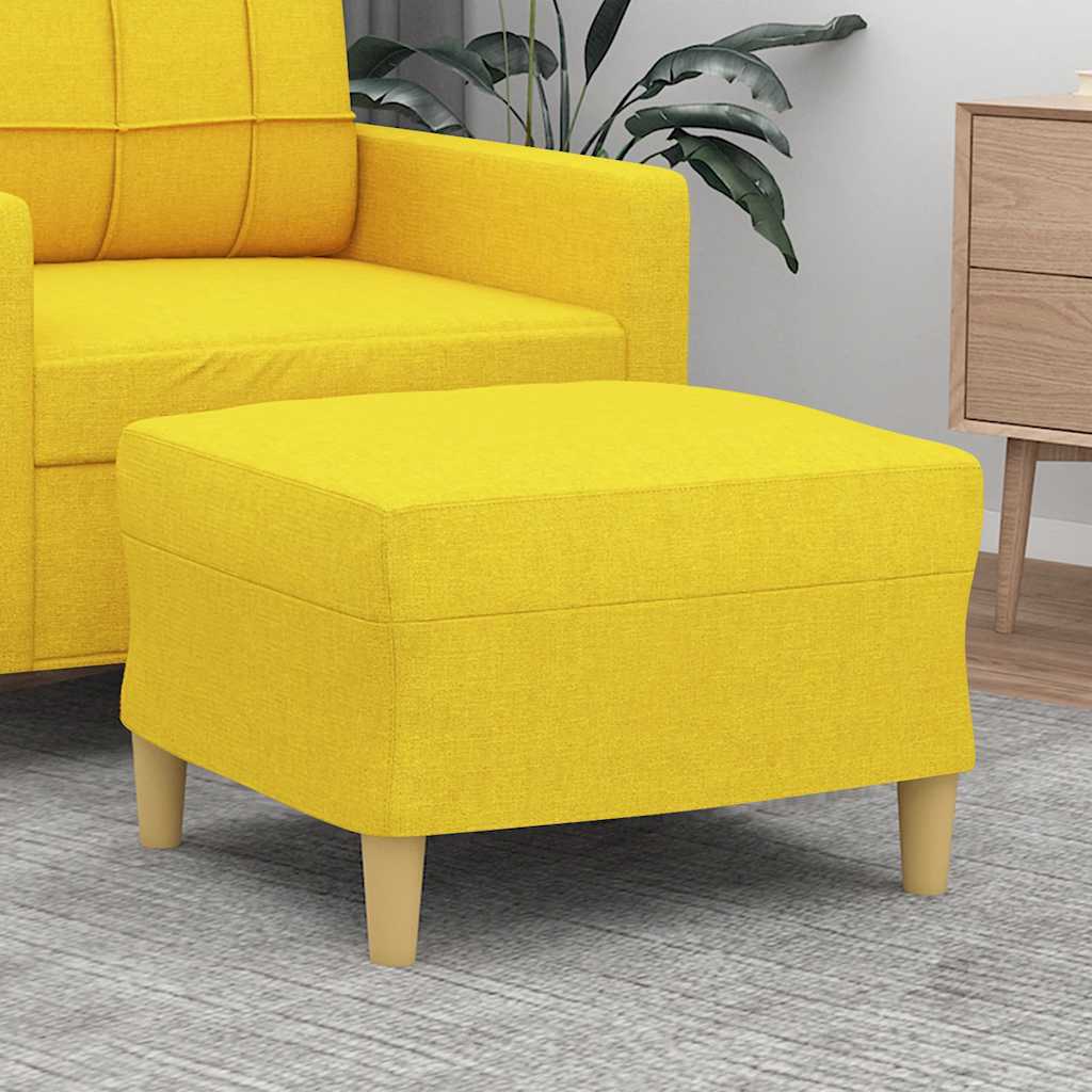 Fußhocker Hellgrau 60x50x41 cm Stoff
