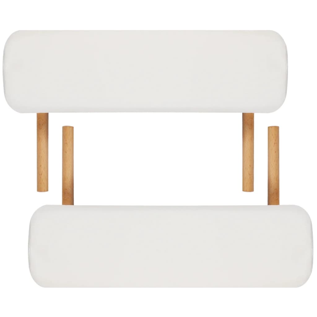 Massagetisch mit 2 Zonen Holzrahmen Anthrazit 186×68 cm