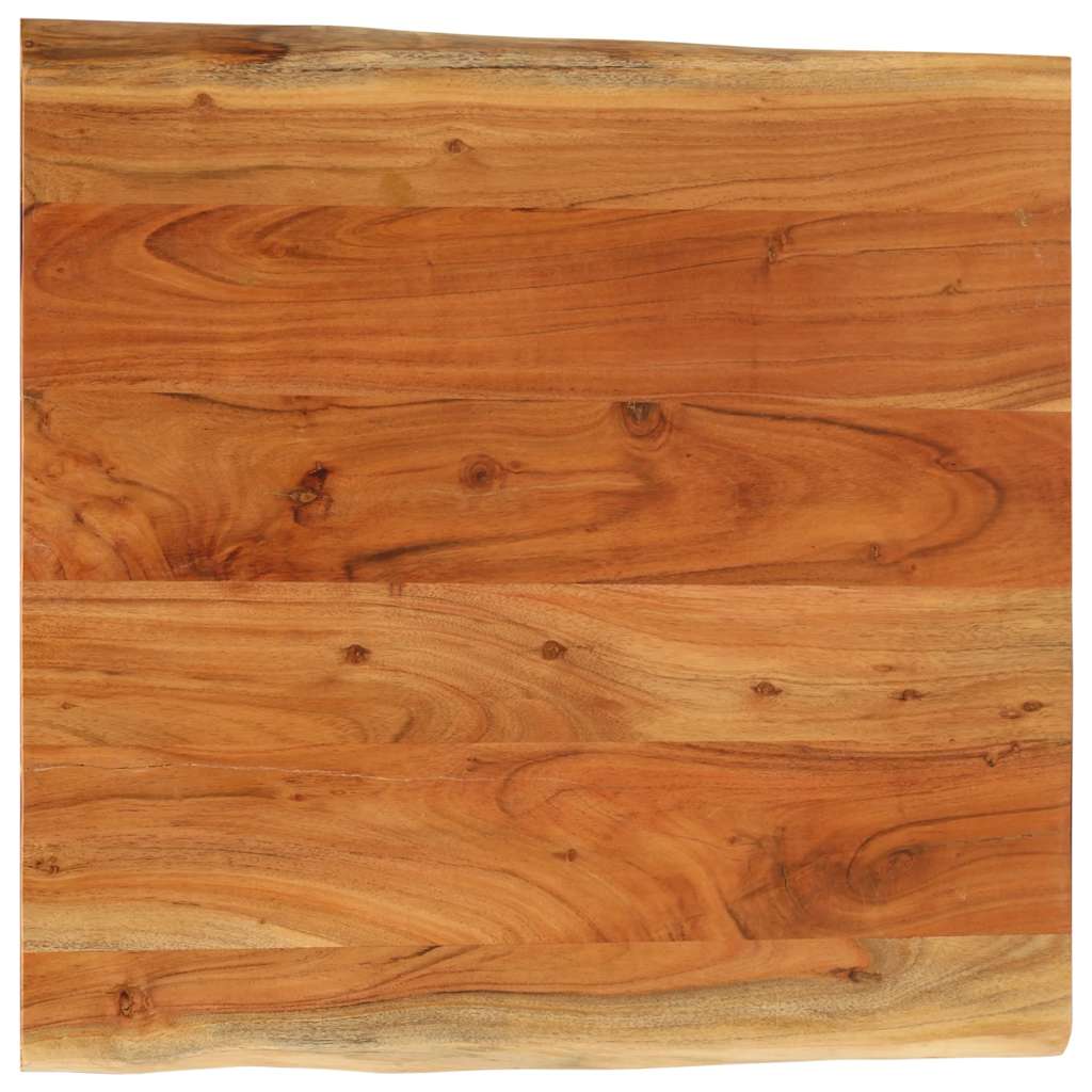 Tischplatte 40x40x2,5 cm Rechteckig Massivholz Akazie Baumkante