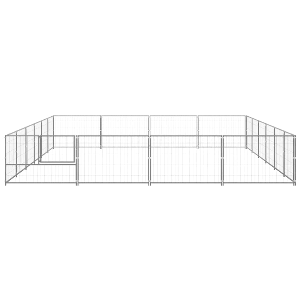 Hundezwinger Schwarz 4 m² Stahl