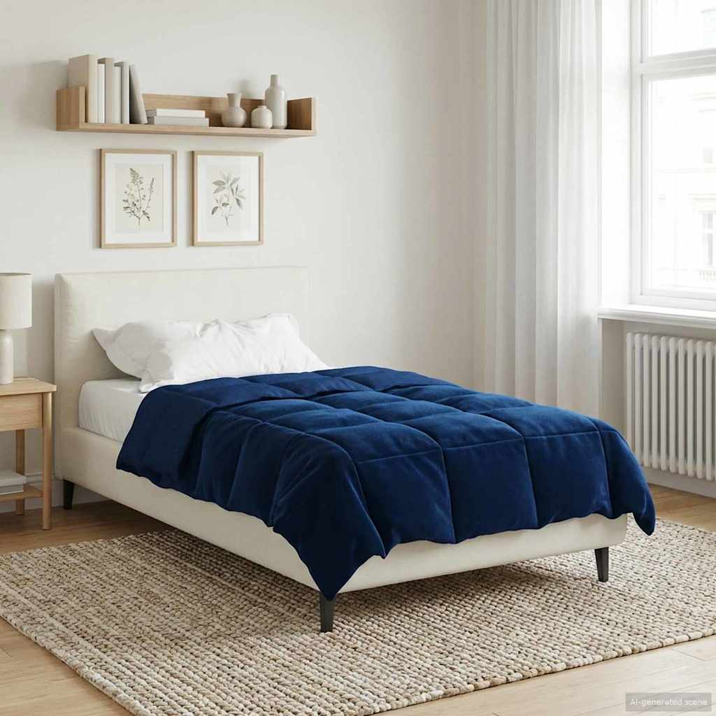 Sommerdecke Gesteppt Anthrazit 135 x 200 cm Mikrofaser