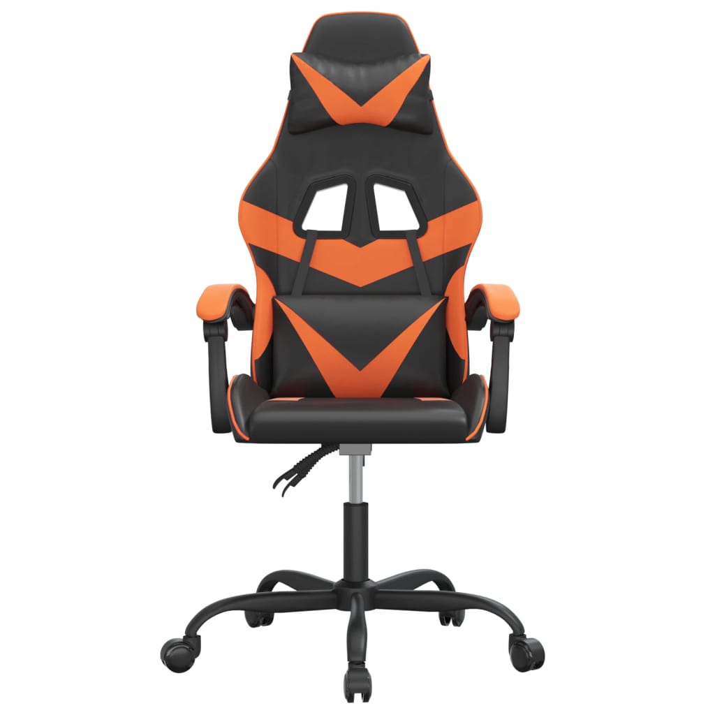 Gaming-Stuhl Drehbar Schwarz und Rot Kunstleder
