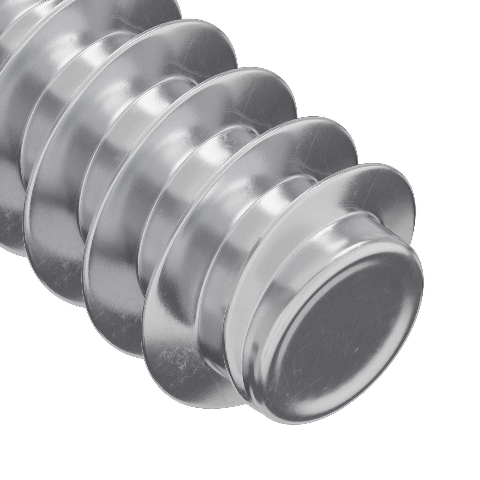 Schraube 2 pcs Silber M6 x 12 mm Eisen