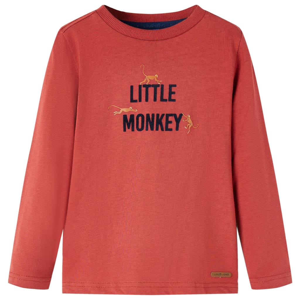 Kinder-Langarmshirt Marineblau 92
