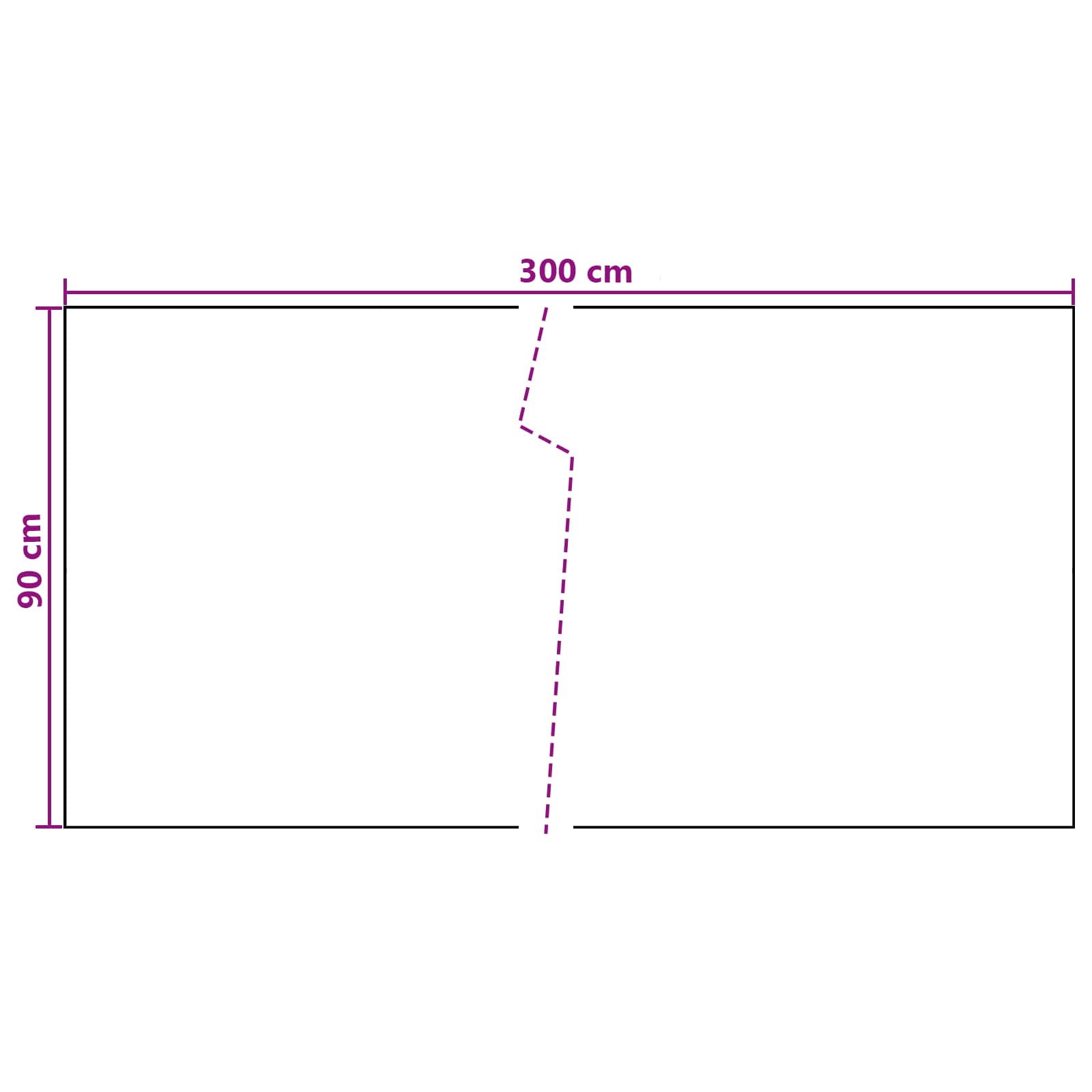 Balkon-Sichtschutz Anthrazit 300x90 cm Poly Rattan
