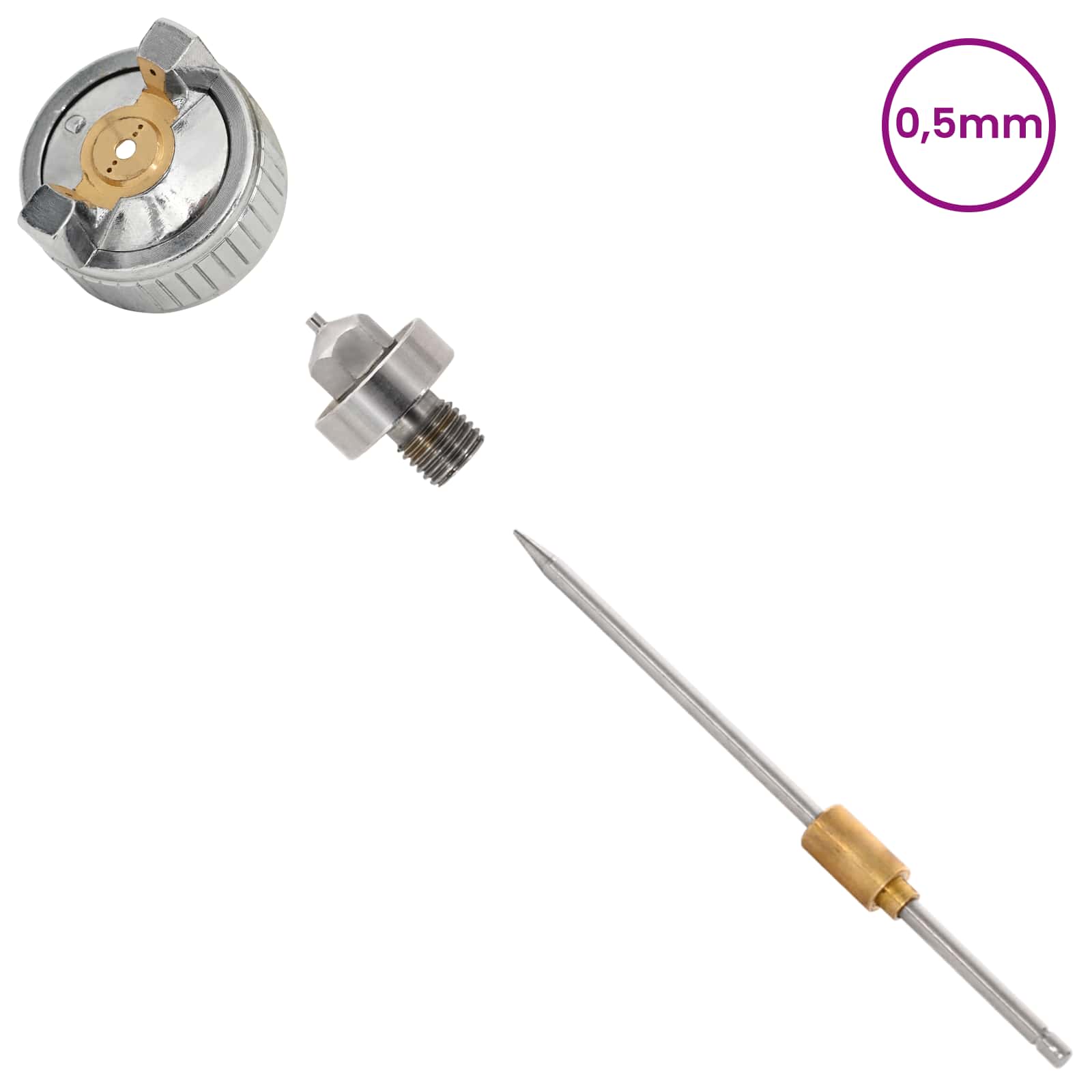 HVLP Farbspritzpistolen Kits 125 ml Becher 0,8 mm Düse 125 ml