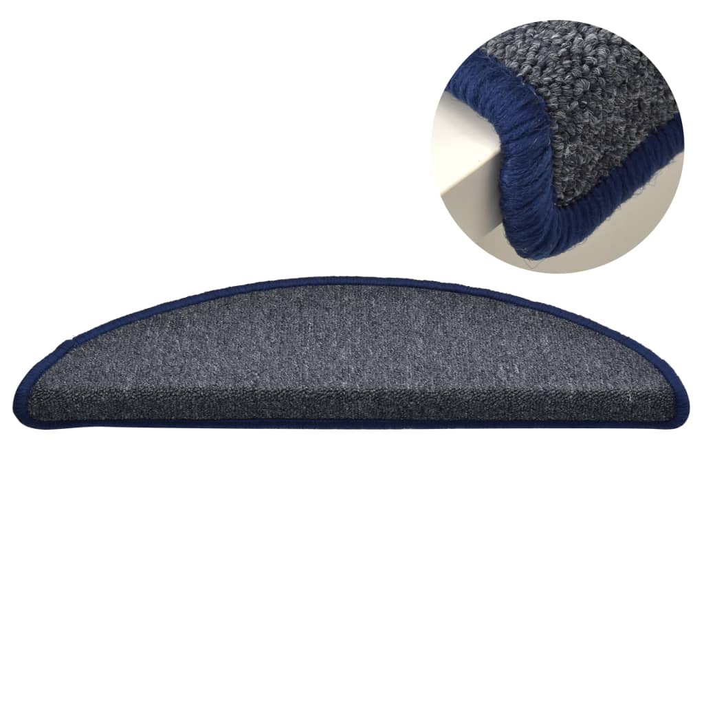 Stufenmatten 15 Stk. 56x17x3 cm Anthrazit Halbrund