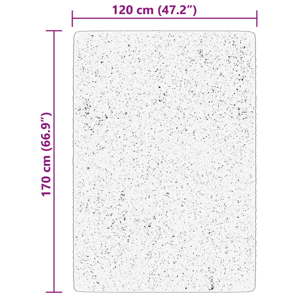 Teppich HUARTE Kurzflor Weich und Waschbar Anthrazit 60x110 cm