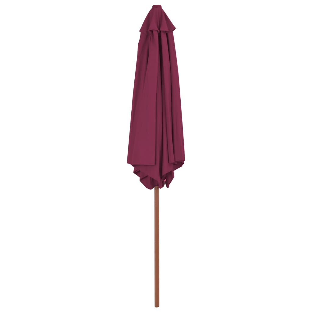 Sonnenschirm mit Holz-Mast 270 cm Blau