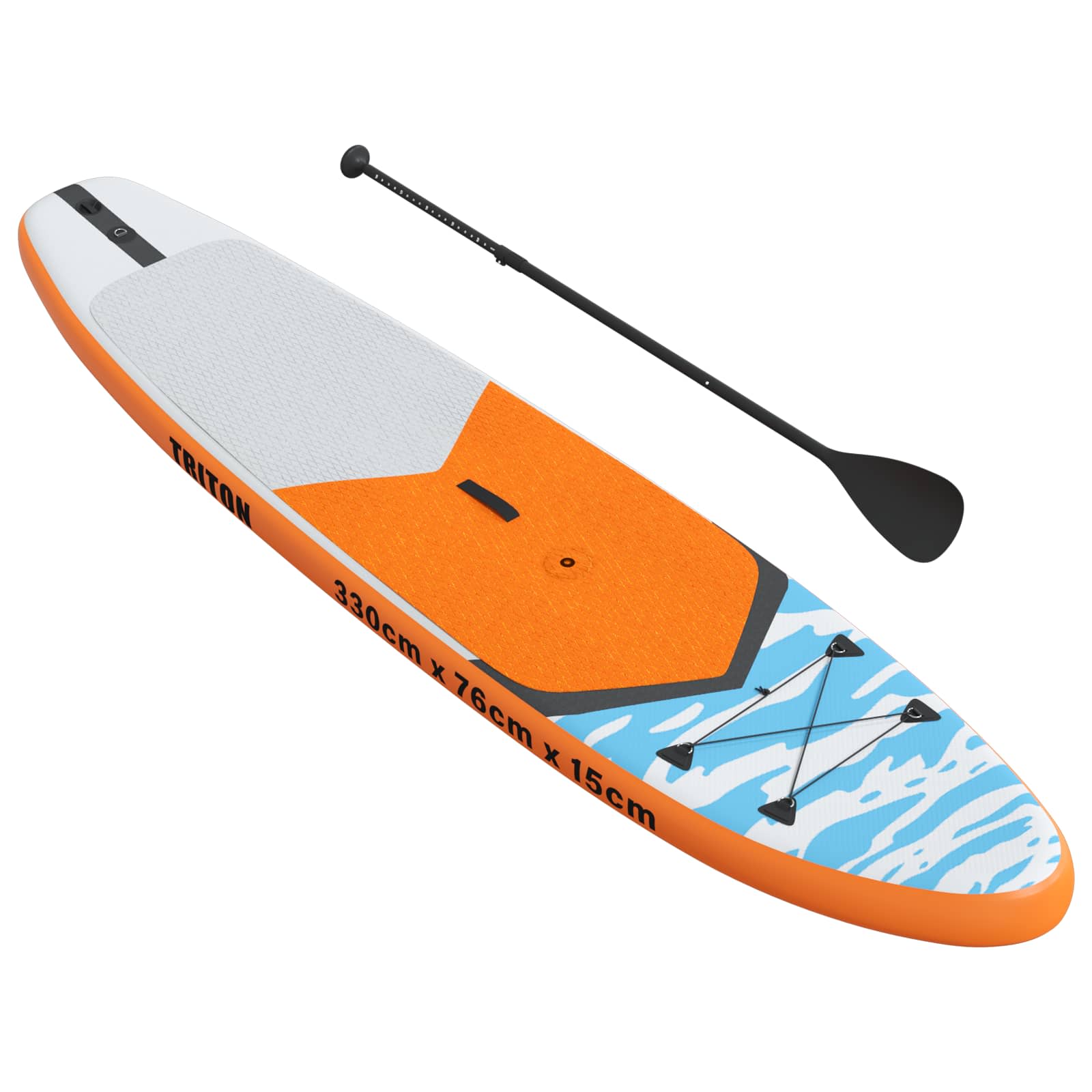 Aufblasbares SUP-Board mit Segel HYDROS 330 x 76 x 15 cm Türkis