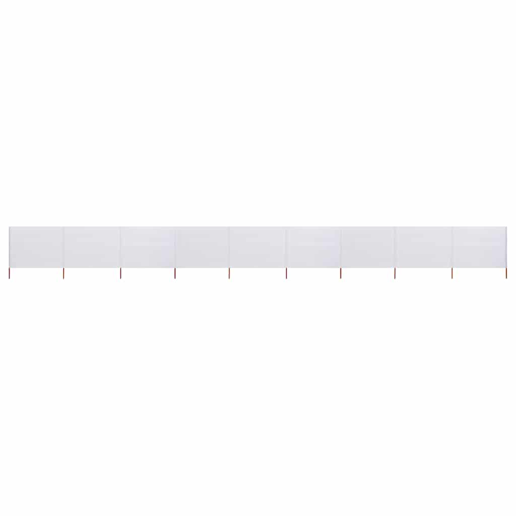 3-teiliges Windschutzgewebe 400 x 120 cm Weiß