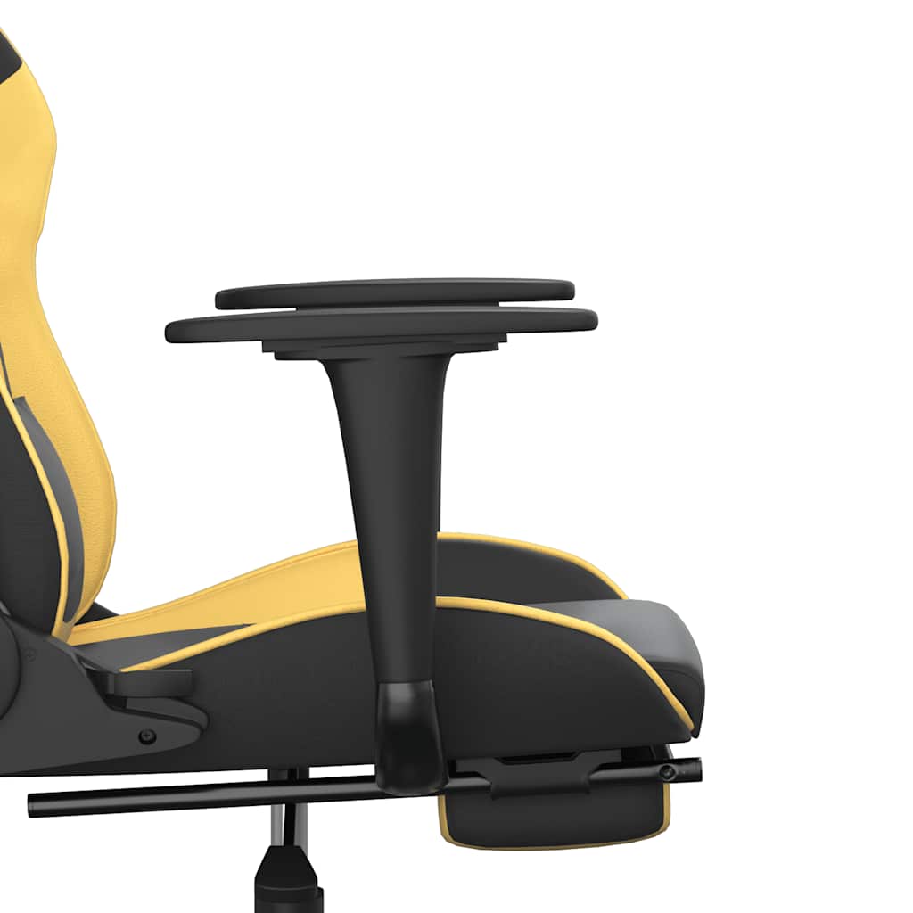Gaming-Stuhl mit Massagefunktion Schwarz und Rot Kunstleder