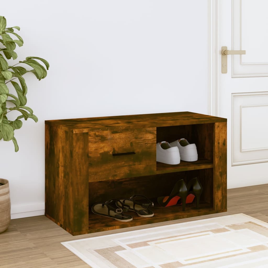 Schuhschrank Weiß 80x35x45 cm Holzwerkstoff