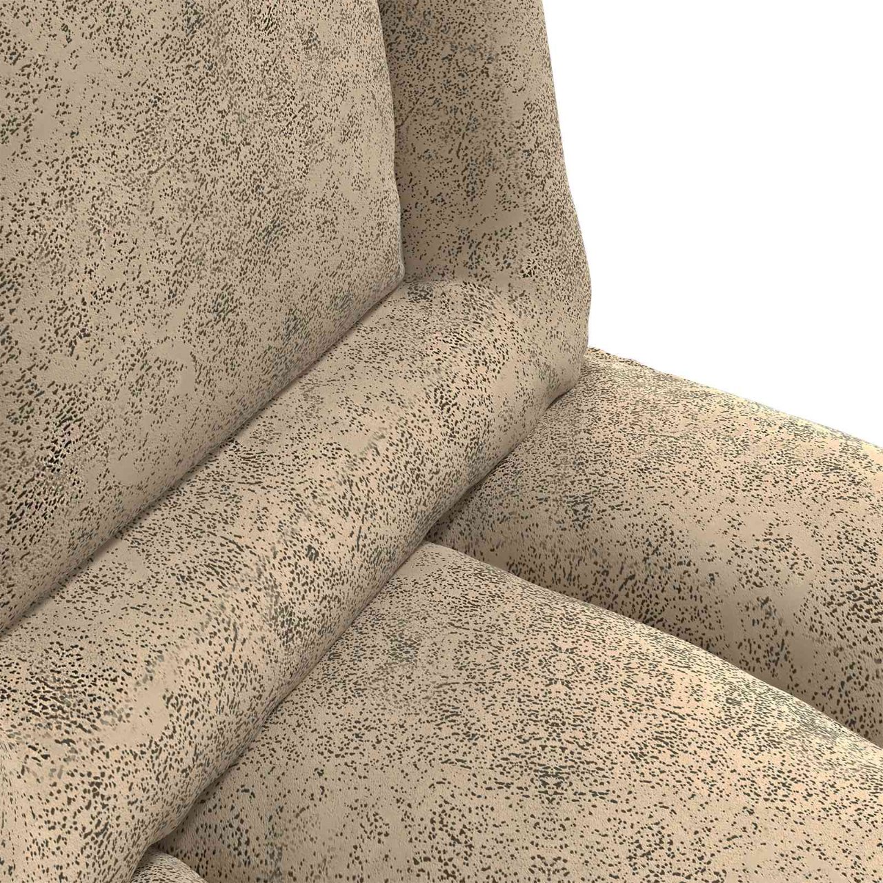 Verstellbarer Fußsessel Braun Stoff