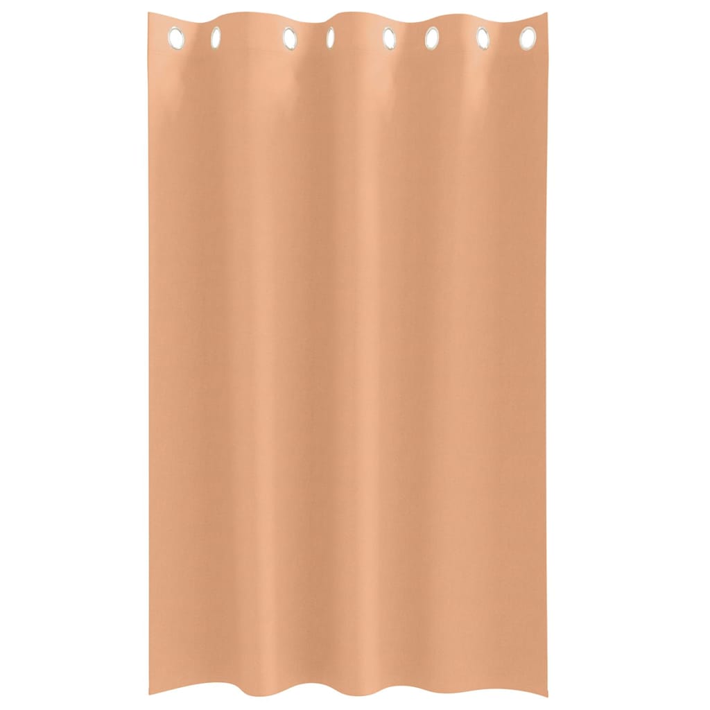 Verdunkelungs-Vorhänge mit Ringen 2 pcs Beige 140 x 140 cm