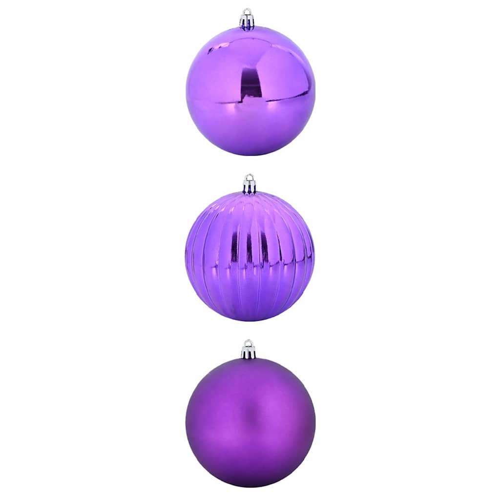 Weihnachtsbaumkugel Set XL 9 pcs Rot Kunststoff
