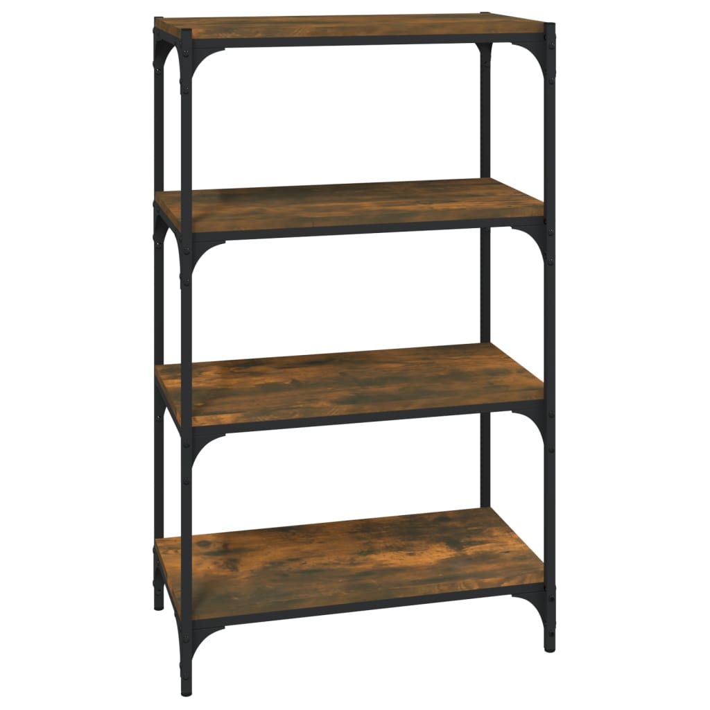 Bücherregal Schwarz 40x33x70,5 cm Holzwerkstoff und Stahl