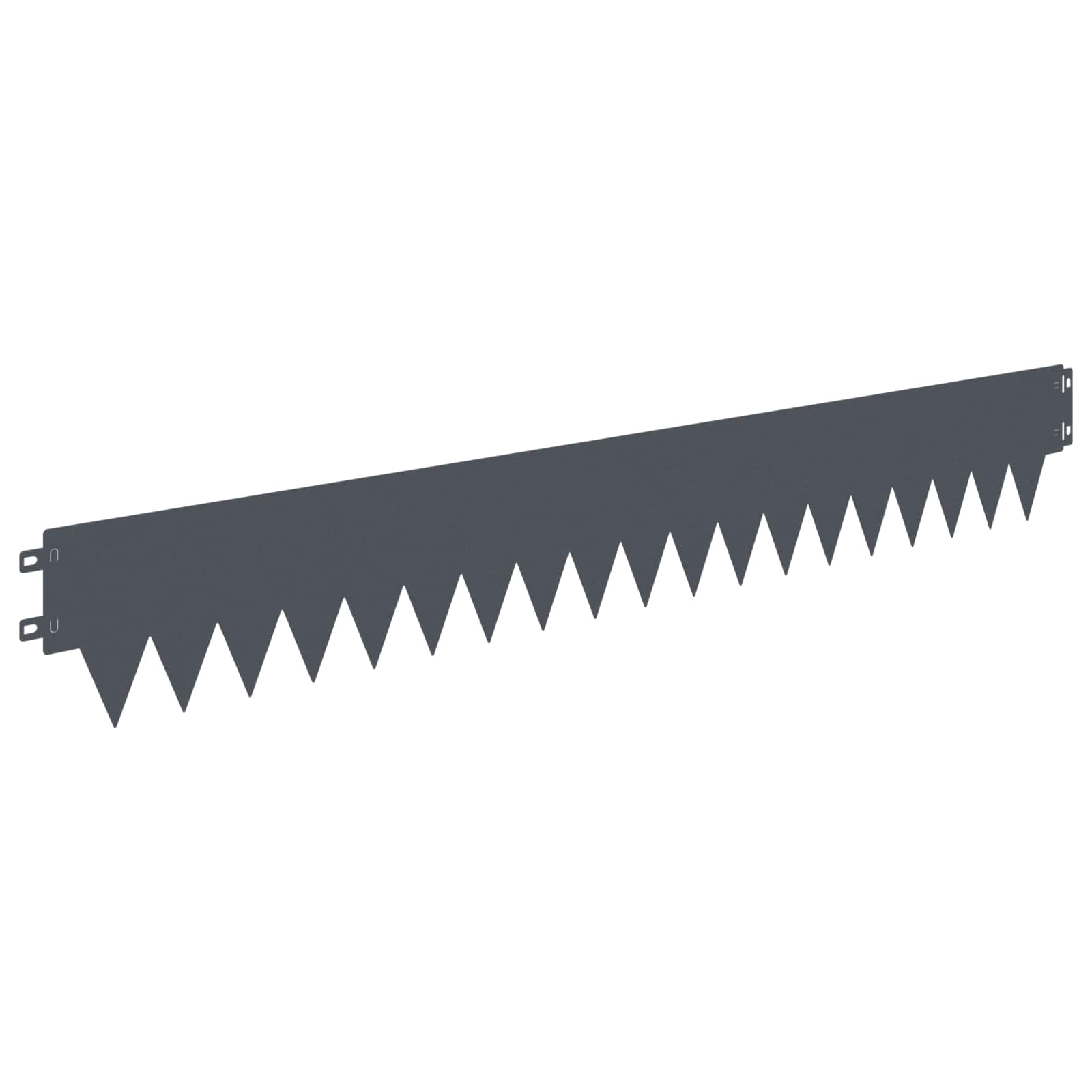 Raseneinfassung 10 pcs Länge Höhe 103 x 15 cm Stahl Schwarz