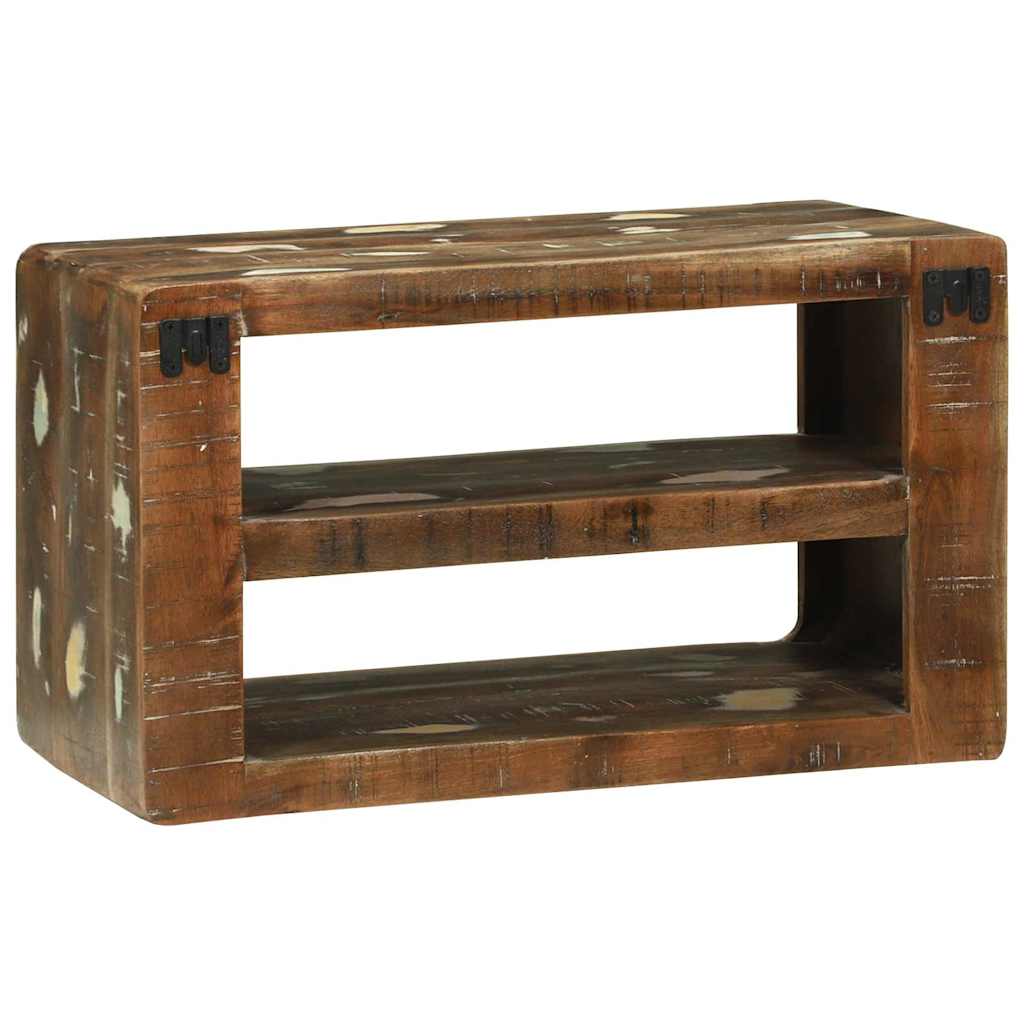TV-Schränk mit Regal Braun 60 x 32 x 36 cm Massivholz Mango