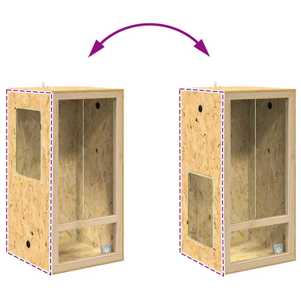 Terrarium Braun 50 x 50 x 100 cm OSB