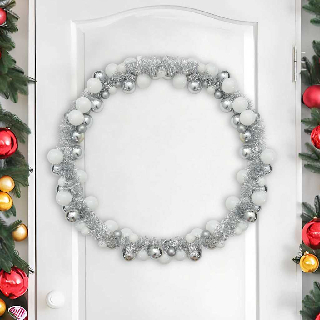 Weihnachtskugelgirlande Schwarz 186 cm Polystyrol