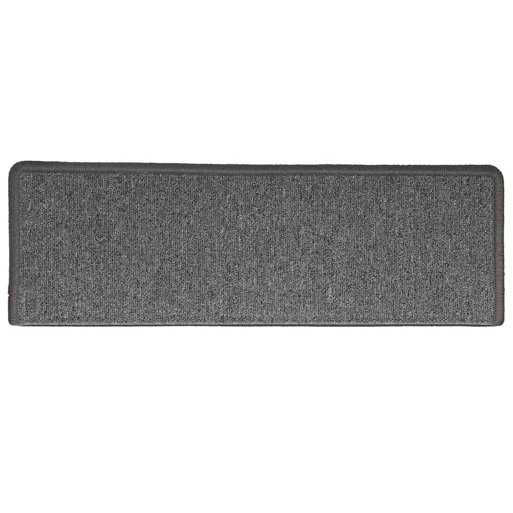 Stufenmatten 15 Stk. 65x21x4 cm Anthrazit Rechteckiger Rand