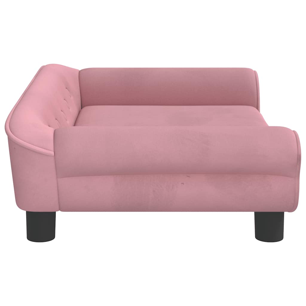 Kindersofa Blau 100x50x26 cm Samt