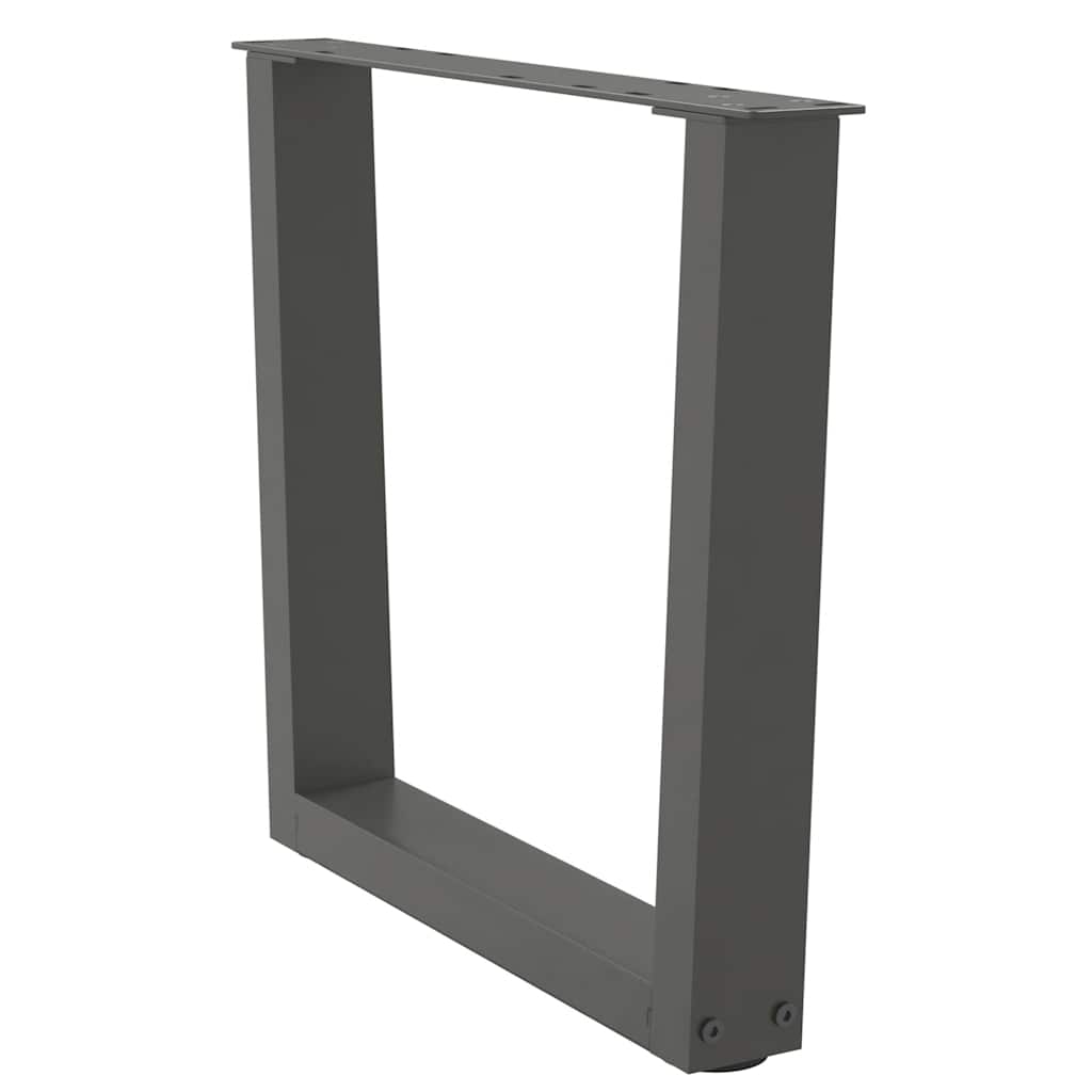 Couchtischbeine V-Form 2 Stück Schwarz 30x(30-31,3) cm Stahl