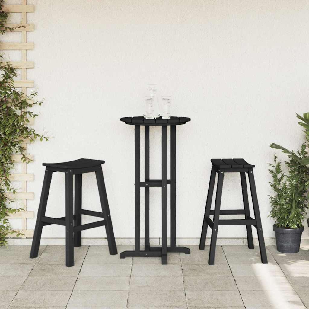 Barhocker 2 pcs Weiß 52 x 43 x 73,5 cm HDPE