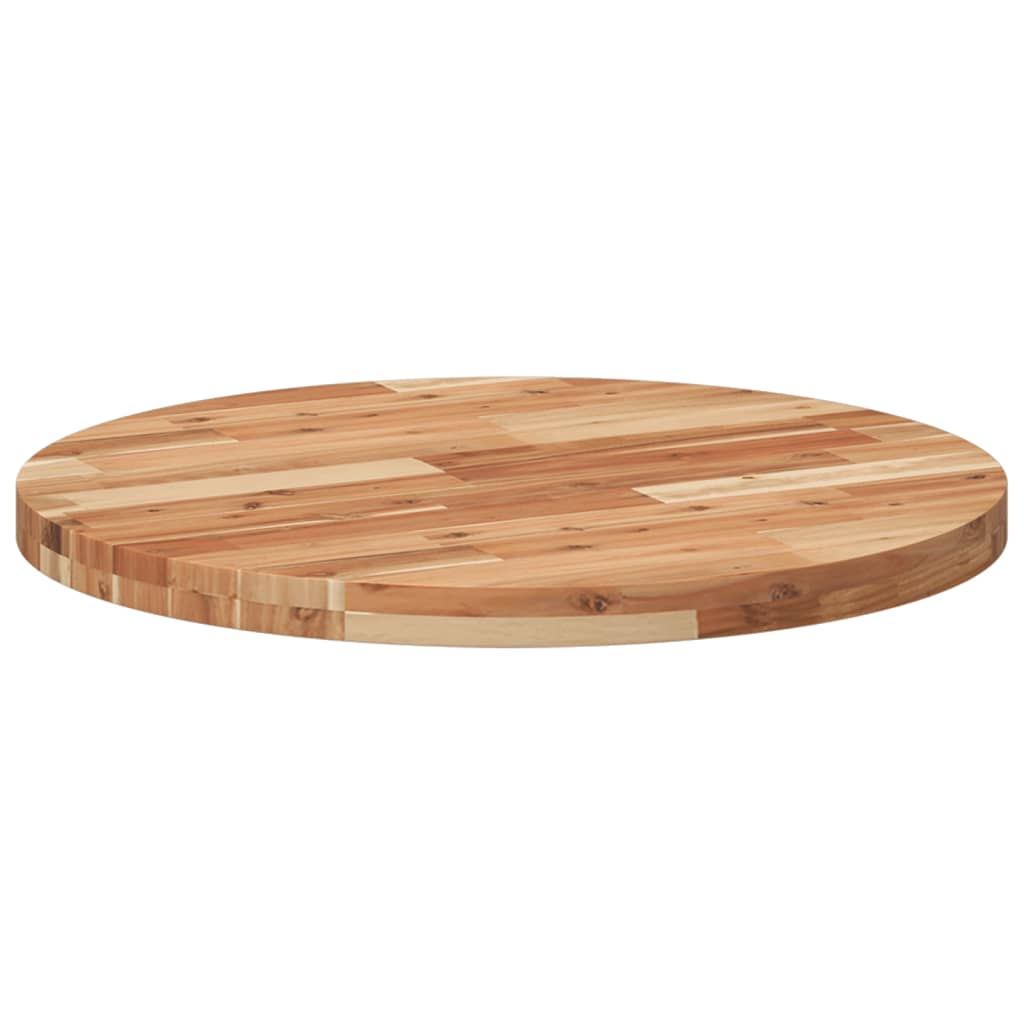 Tischplatte Rund Ø40x2 cm Massivholz Akazie