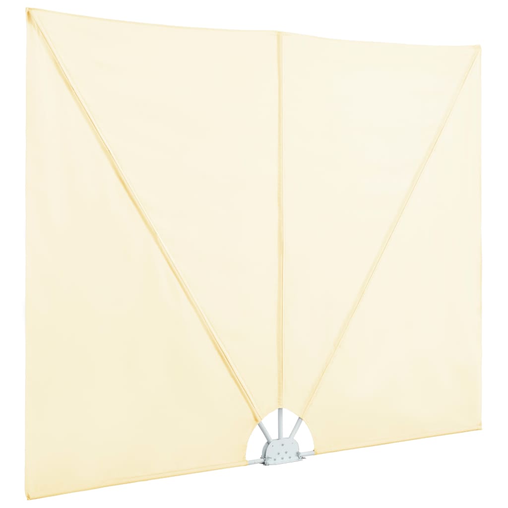 Faltbarer Terrassen-Seitenfächer Grau 240 × 160 cm