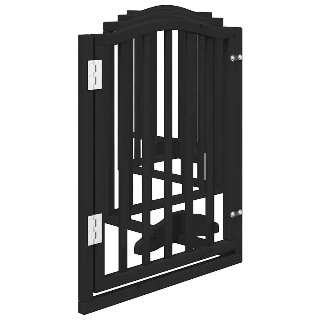 3-tlg. Hundetor Faltbar 150 cm Pappelholz